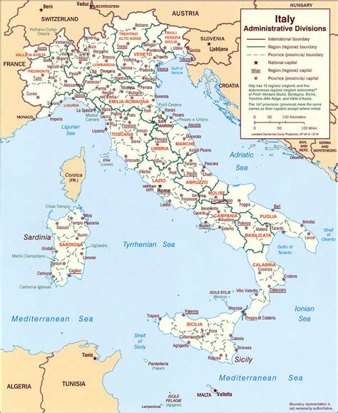 Cartina Regione Ditalia