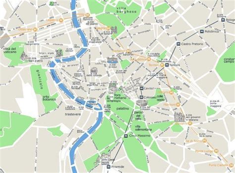 Mapa Turístico De Roma 【plano De Los Monumentos】
