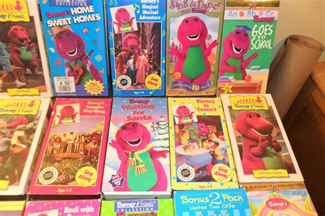 Barney and the backyard gang hold a live musical extravaganza at the majestic theater in dallas, texas. Huge Lot of Barney VHS Video Tapes (SOLD)