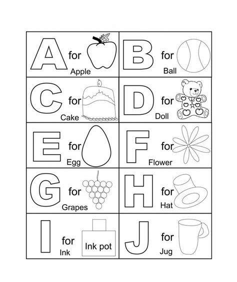 Free Printable Abc Coloring Pages For Kids Abc Worksheets Abc