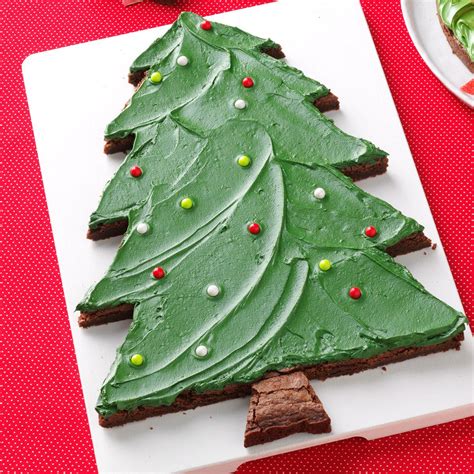 This would result in a thinner brownie layer, so you'd have to adjust the cooking time accordingly (maybe 5 minutes less time). Christmas Tree Brownies Recipe | Taste of Home