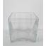 Large Glass Square Vase  Clear
