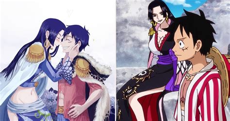 One Piece 10 Pieces Of Luffy And Boa Fan Art That Are Totally Romantic