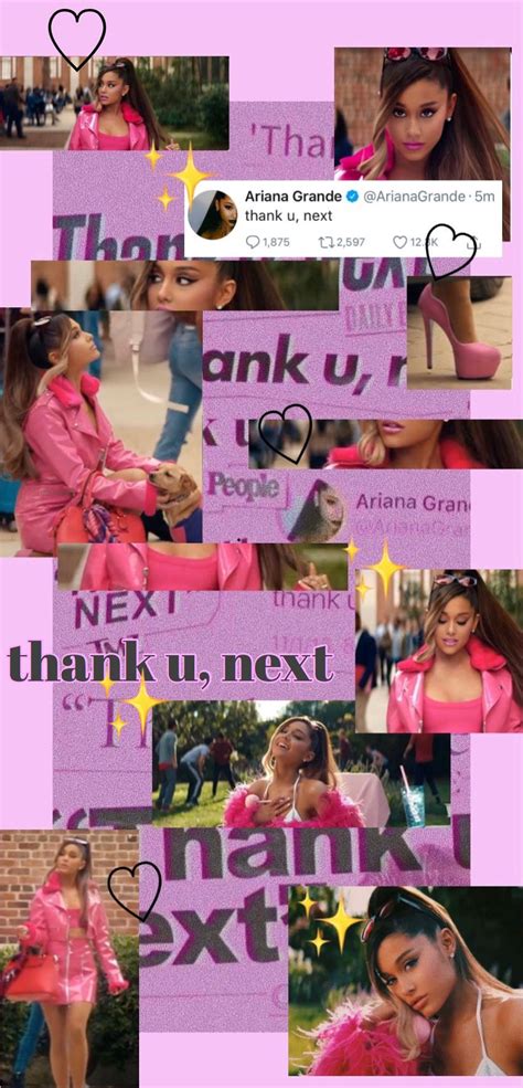 Ariana Grande Thank U Next Collage Wallpaper Ariana Grande Album