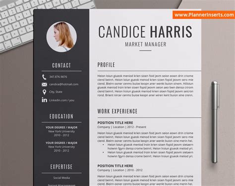 Prepare yourself ready for full time and work from home jobs. Modern CV Template for MS Word, Professional CV Design ...