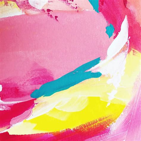 Colorful Pink Abstract Painting