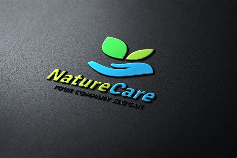 Nature Care Logo Templates Creative Market