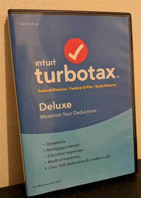 Can be used for any state. TurboTax Deluxe Federal Returns, Federal E-File and State ...