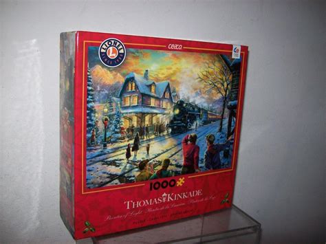 Ceaco Thomas Kinkade Lionel Train All Aboard For Christmas 1000 Pc