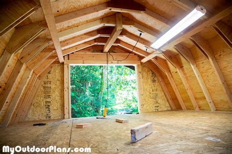 Our how to build a shed manual and step by step videos will answer your questions about all the shed building steps along the way. DIY 12x16 Barn Shed | MyOutdoorPlans | Free Woodworking ...