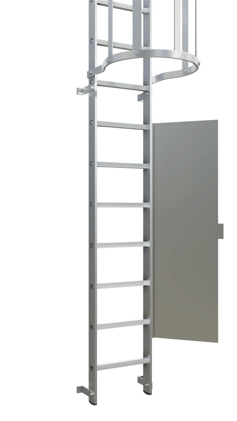 Vertical Ladder with Cage - Aluminium | Surespan