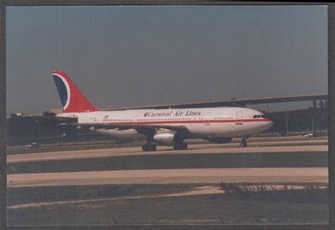 carnival air lines boeing 737 400 on runway amateur photo 1990s