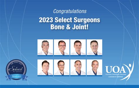 University Orthopaedic Associates Physicians Named 2023 Select Surgeons Bone And Joint Uoanj