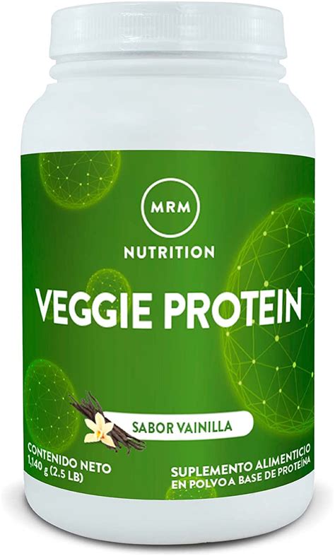 Mrm Veggie Protein Proteina Vegetal En Polvo Vegana Certificada Non