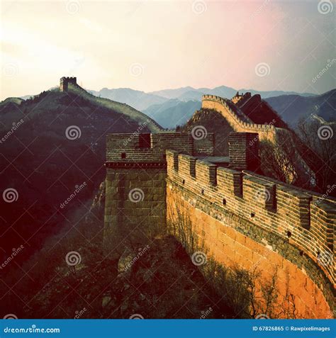 Great Wall Of China History Ancient Concept Stock Image Image Of