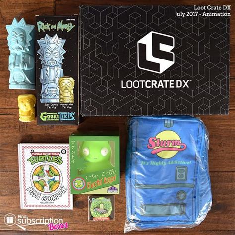 july 2017 loot crate dx review animation coupon find subscription boxes