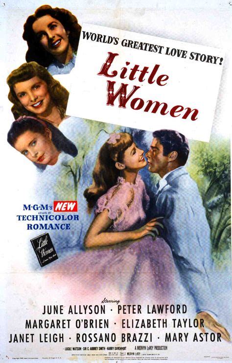 Little Women 1949 One Sheet Poster Featuring Elizabeth Taylor As Amy