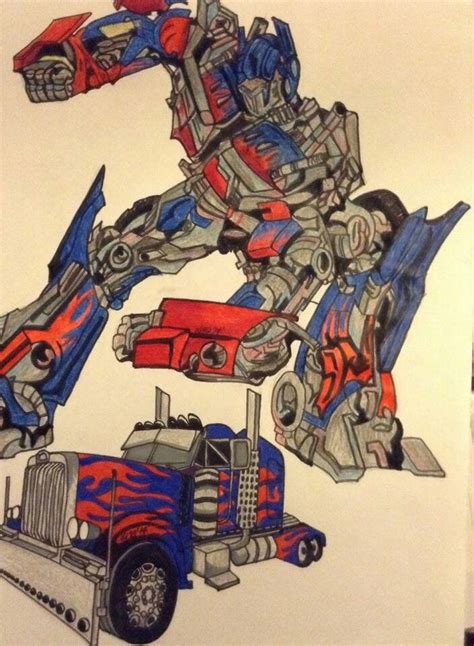 Classic Optimus Prime Drawing