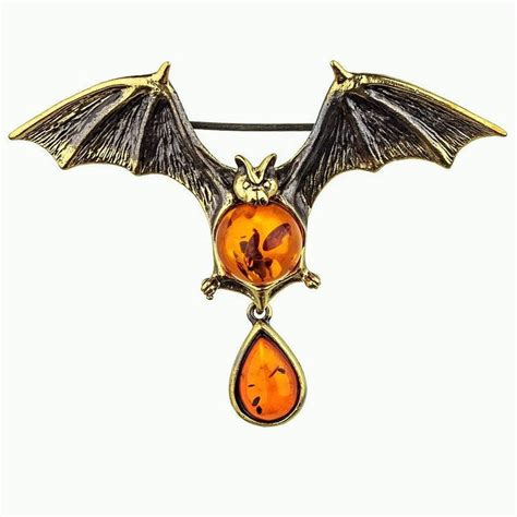 Bat Brooch Pin Halloween Jewelry Brooch Bat Jewelry Animal Etsy