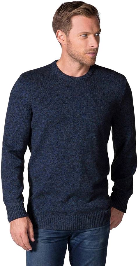 Woolovers Mens 100 Cotton Twist Crew Neck Jumper Knitted Sweater
