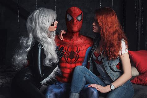 Spider Man Black Cat Mary Jane Cosplay Marvel By Agflower On Deviantart