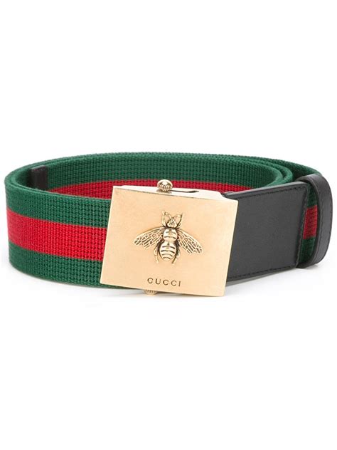 Gucci Canvas Web Belt In Green For Men Lyst