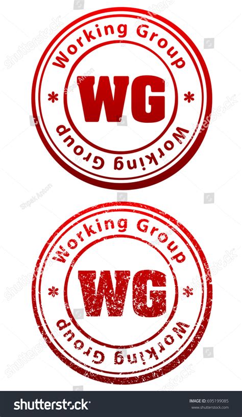 pair red rubber stamps grunge solid stock vector royalty free 695199085 shutterstock