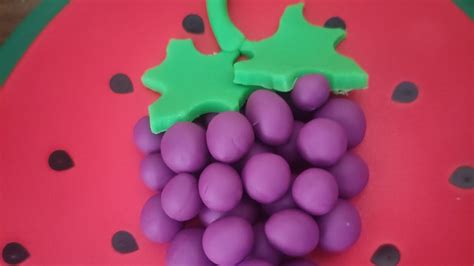 How To Make A Grapes From Play Doh Youtube