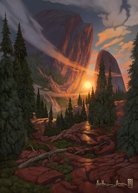 Mountain Forest Dual Land By Anthony Avon Rimaginarywildlands