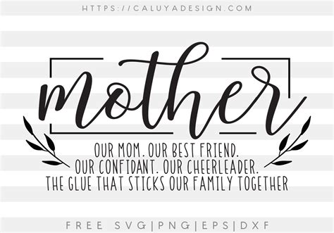 Free Mother Quote Svg Png Eps And Dxf By Caluya Design
