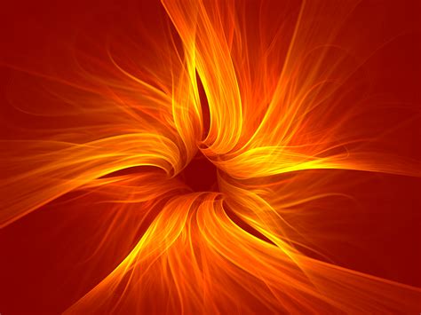 Artistic Digital Art Flame Fractal Orange Color Wallpaper Resolution