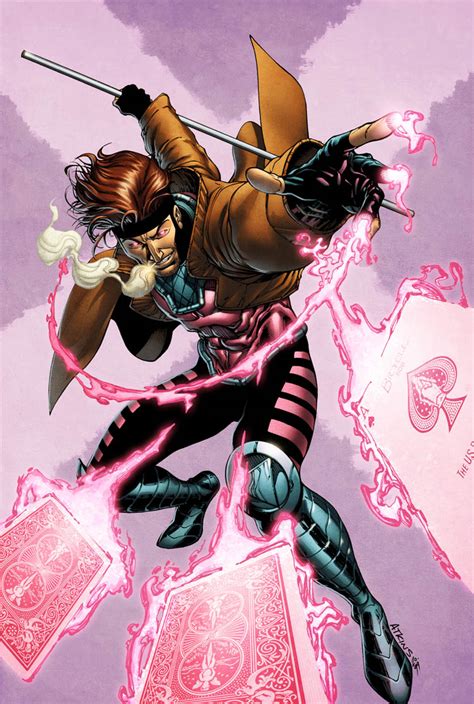 X Men Month Gambit Colored By Robertatkins On Deviantart