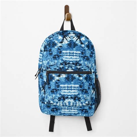 Retro Tie Dye Light Blue Backpack By 89black Redbubble Blue
