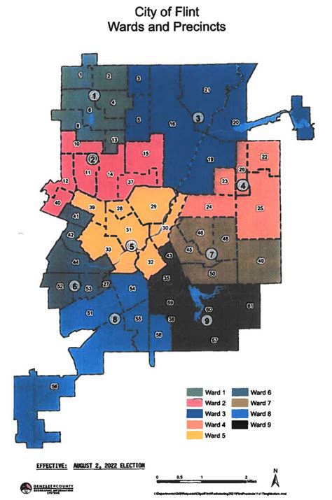 Ward Map City Of Flint