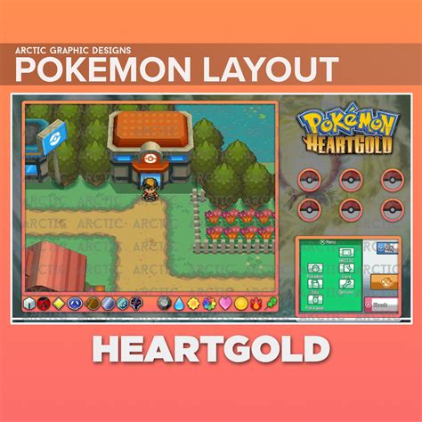 Pokémon Heartgold Overlaylayout For Youtubetwitch Etsy Canada