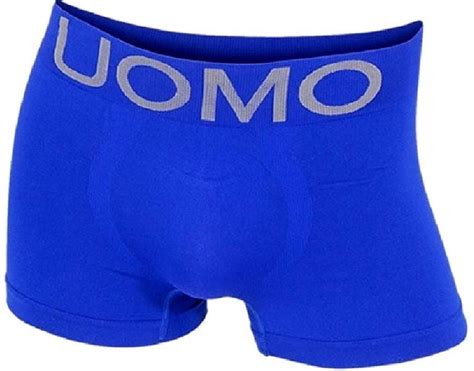 6 Mens Seamless Plain Boxer Briefs Shorts Stretch Trunks UOMO #20 Lot ...