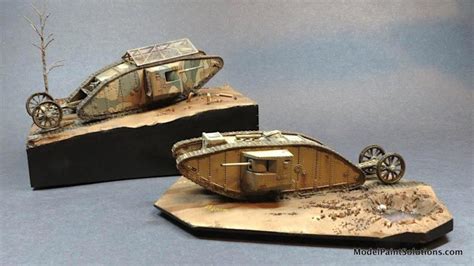 Airfix British Mark I Tank Model Paint Solutions