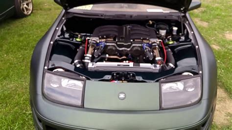 I heard its not possible because the chasis is to small as compared to the already boosted. "NOWORYZ" Built Twin Turbo 300ZX with Shaved Engine Bay ...