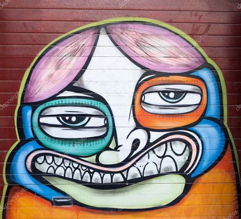Graffiti Face On Wall Stock Editorial Photo © Jcure 16025965