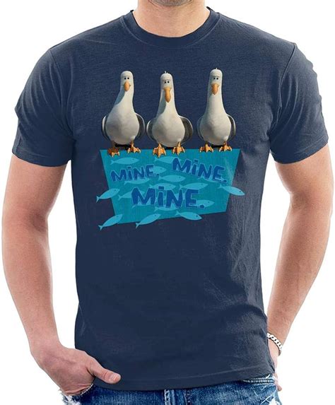 Pixar Finding Nemo Seagulls Mine Mine Mine Men S T Shirt Amazon Co Uk Clothing