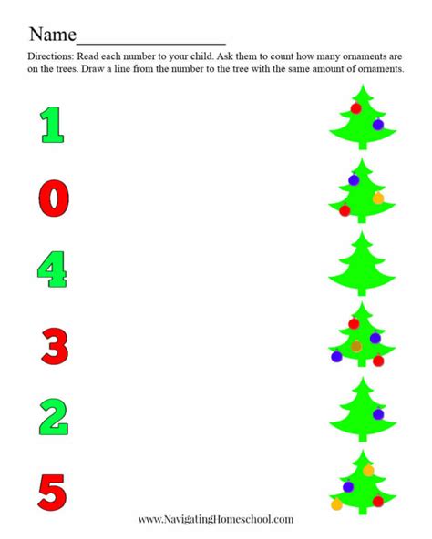 Seven Free Preschool Christmas Worksheets 2019