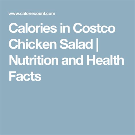 These eats aren't always the healthiest for us take the $5.99 costco pumpkin pie for example. Calories in Costco Chicken Salad | Nutrition and Health ...