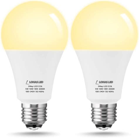 Lohas A21 3 Way Led Light Bulbs 50100150w Equivalent 3