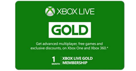 Xbox Live Gold Or Game Pass 1 Month Subscription 1 Reg