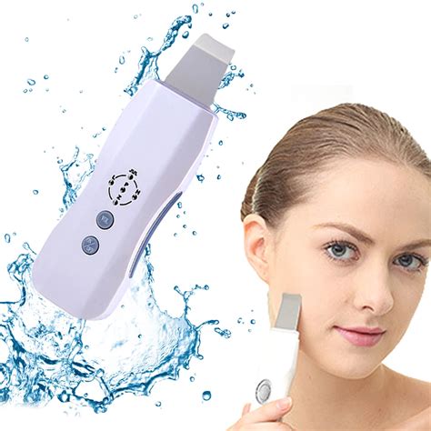 skin scrubber ultrasound blackhead acne pore cleaner deep peeling facial cleansing massage