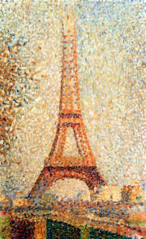 Eiffel Tower By Georges Seurat 1889 They Created The Painting To