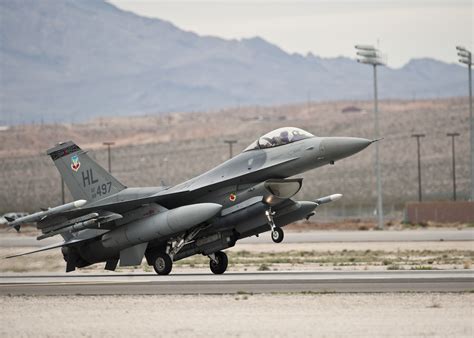 An F 16 Fighting Falcon Lands After A Red Flag 15 2 Sortie March 11