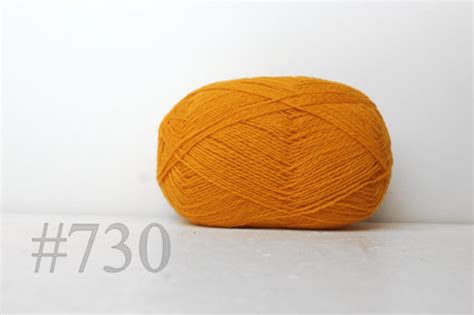 Wool Yarn 100knitting Yarn Honey Yellow 730 Etsy