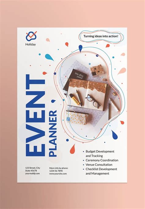 event planner poster  ambergraphics  envato elements event poster