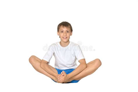 Teenage Boy Exercising Yoga Stock Photo Image Of Cute Natural 41578252